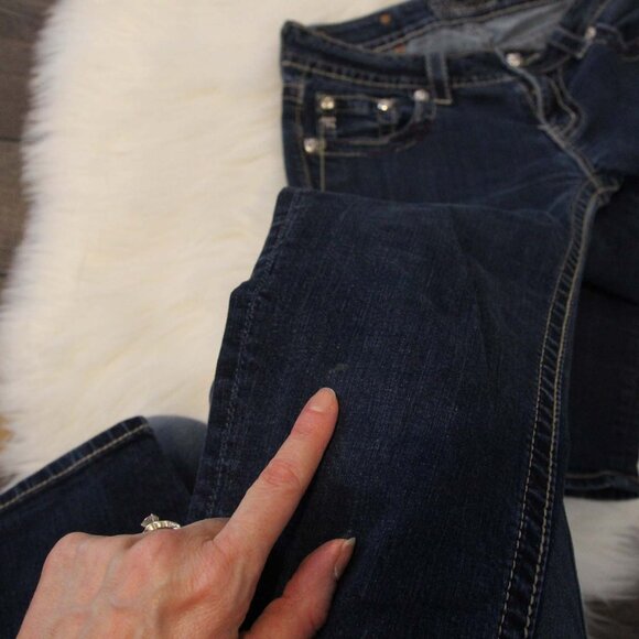 Miss Me Jeans Womens Low Rise Skinny Dark Wash Size 28 *Read* - Picture 12 of 15